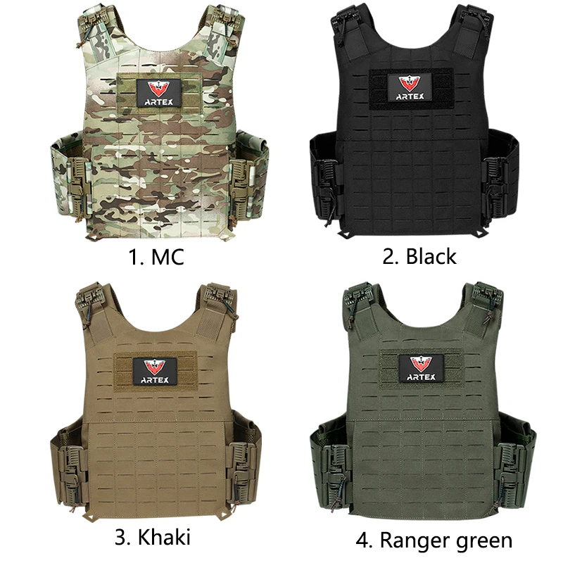 Imagem -05 - Artex-outdoor Laser Tactical Vest Caça Vest Impermeável Multi-funcional 1000d