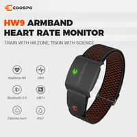 COOSPO HW9 Bluetooth ANT+ Armband Heart Rate Monitor Waterproof HRM Sensor for Fitness Cycling for Peloton Wahoo