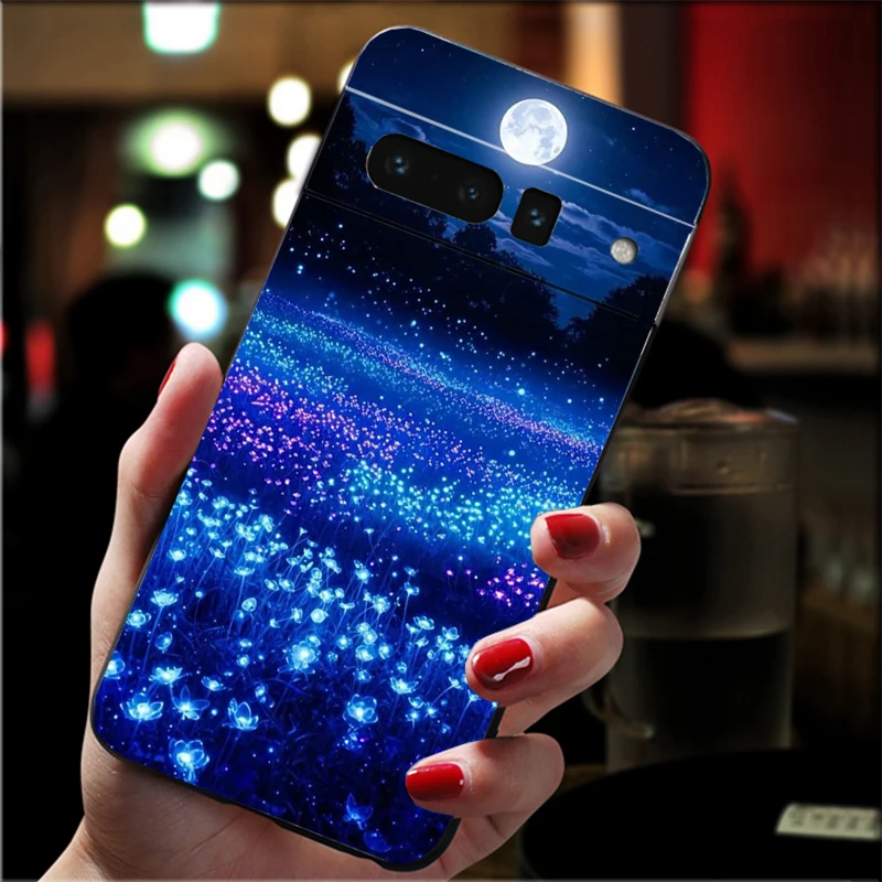

Phone Case For Google Pixel 10 9 Pro XL 9A 8 7 6 Pro Pixel 8A 7A 6A Pixel 8 7 6 5 Moonlight Beach Case