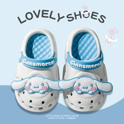 New Kawaii Sanrio Summer Girls sandali Casual Kuromi My Melody Anime pantofole Cartoon Sweet Indoor Home Shoes scarpa piatta antiscivolo