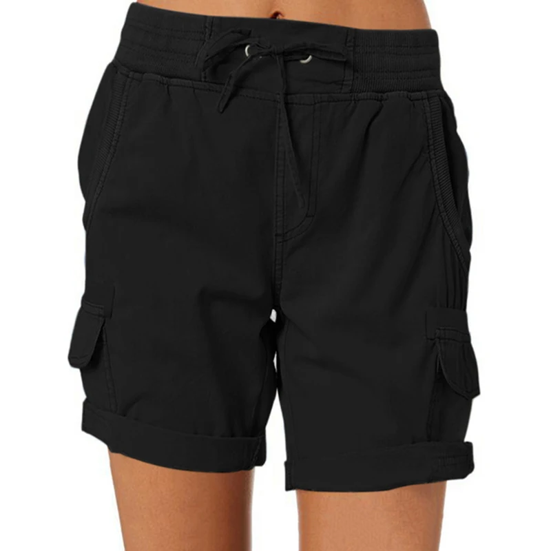 Dames Cargo Shorts Zomer Multi Pockets Snelle Droge Shorts Wandelen Reizen Golf Vissen Tactische Stretch Lichtgewicht Dames Shorts
