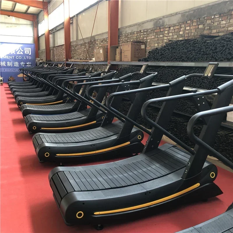 

2024 Factory Price Commercial Fitness Manual Non- Motorized Curved Treadmill For Sale
