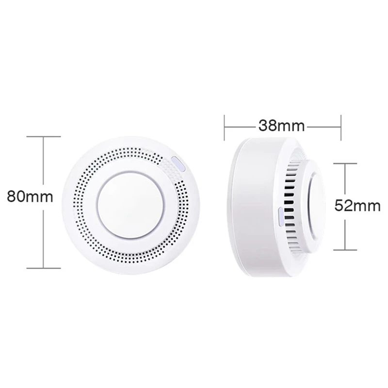 ZigBee-Version Graffiti-Rauchs ensor intelligenter Rauchmelder Tuya Multifunktions-tragbare Rauchmelder langlebig einfach zu bedienen