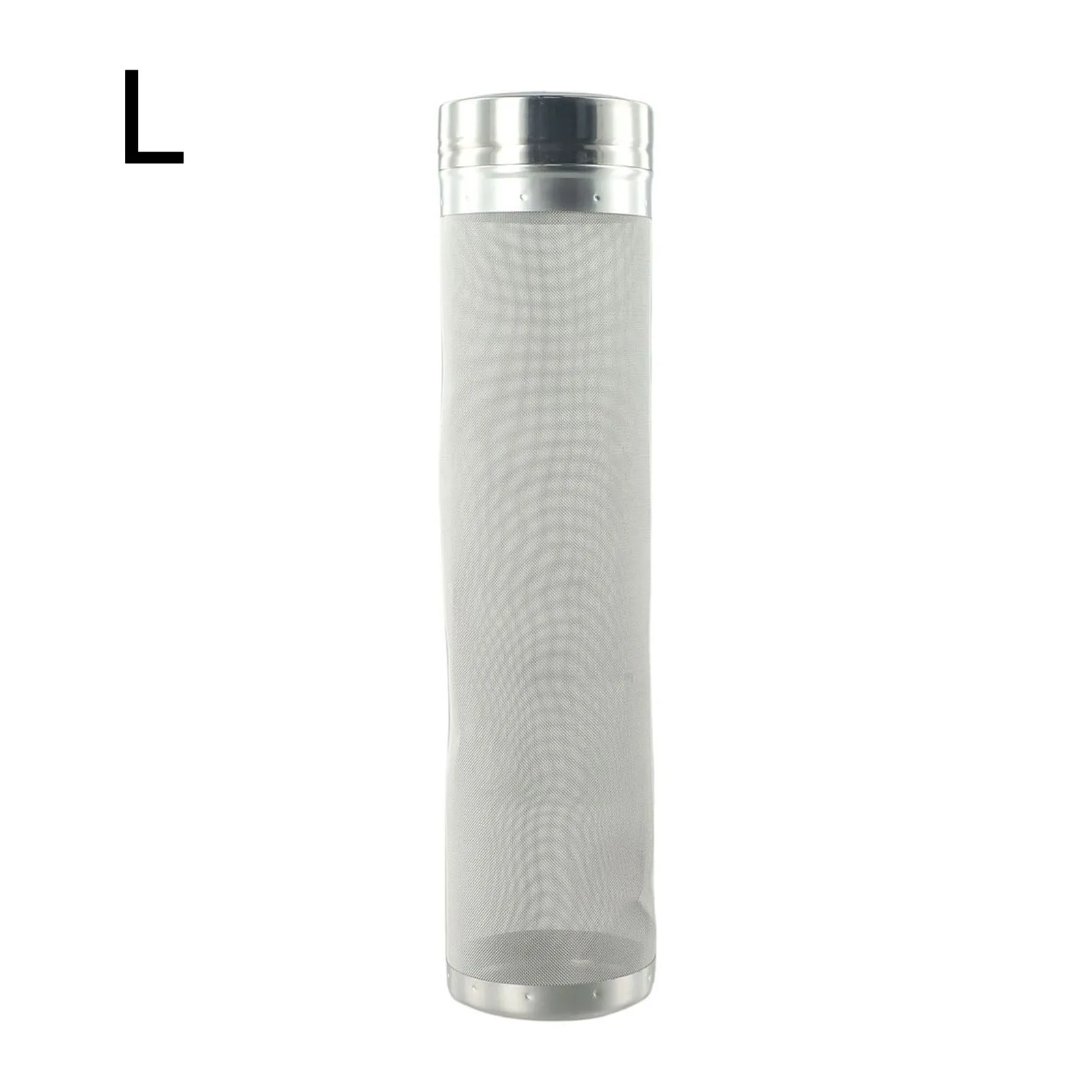 Cartucho de filtro, tolva de elaboración de cerveza, malla plateada de 300 micras, filtro de cerveza de acero inoxidable 304, colador de filtro de tolva
