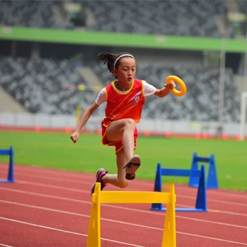 World Athletics Safety Foam Children's Hurdles Height Adjustable School Sports Track Field Agility Hurdles Equipment