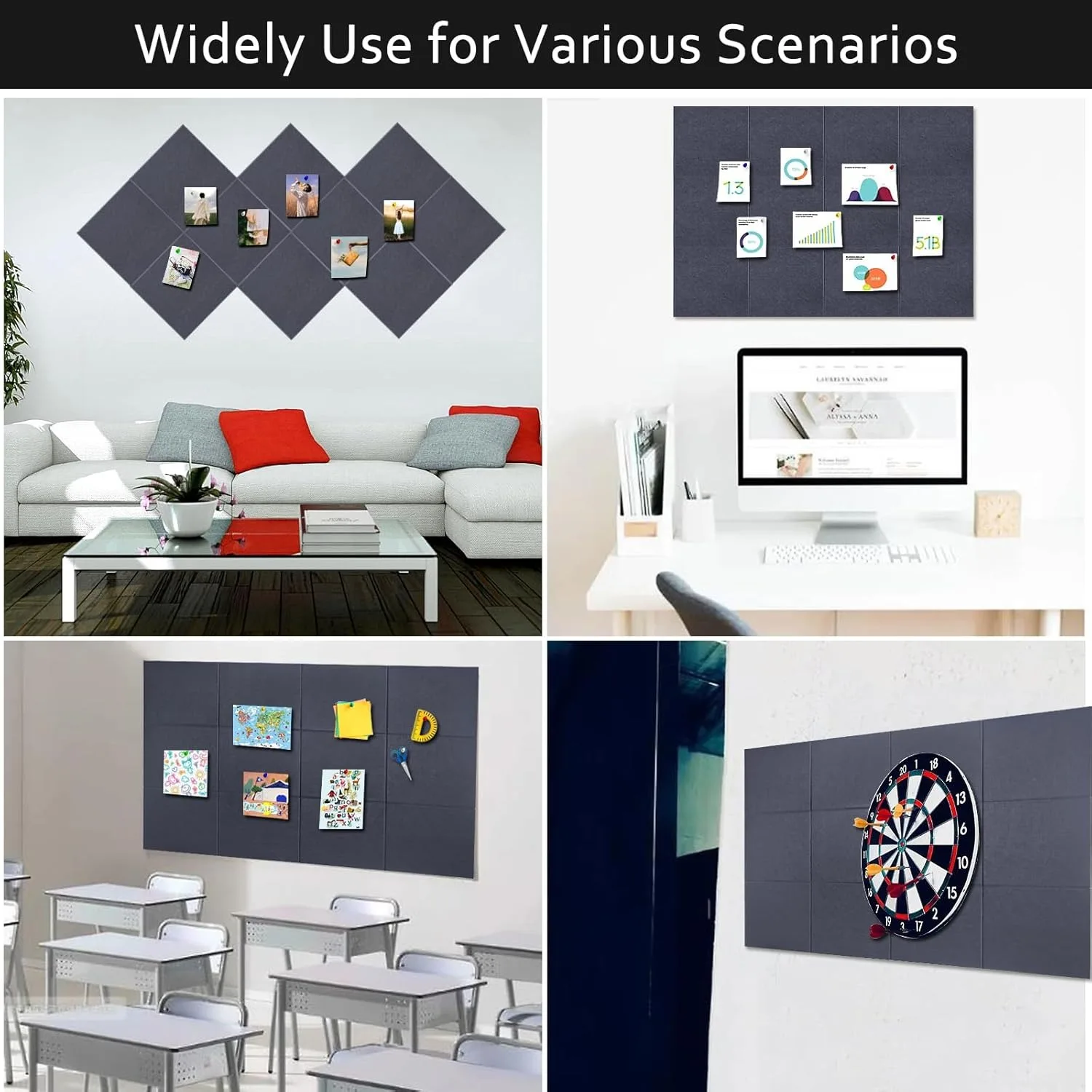 Panel acústico de insonorización Diy, 12 Uds., decoración, Panel de absorción acústica, aislamiento acústico para estudio en casa, paneles absorbentes de sonido