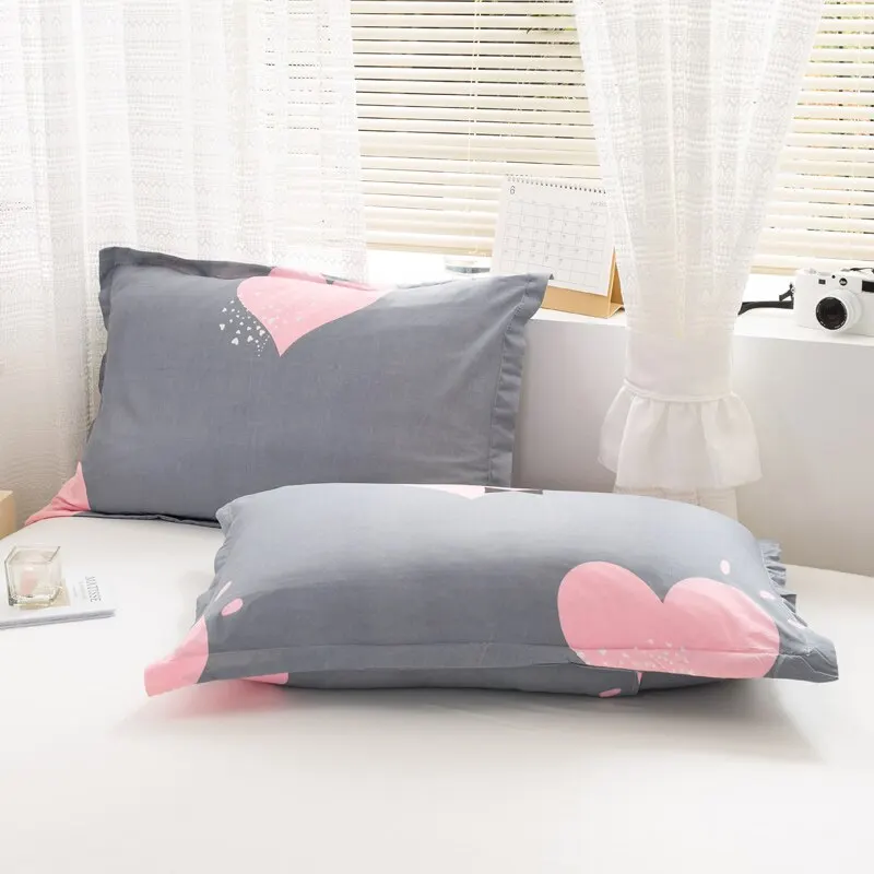 One Pair of Washable Pillowcases, Single Pillowcase Set, 48cm X 74cm, 2 Household Pillowcase Covers