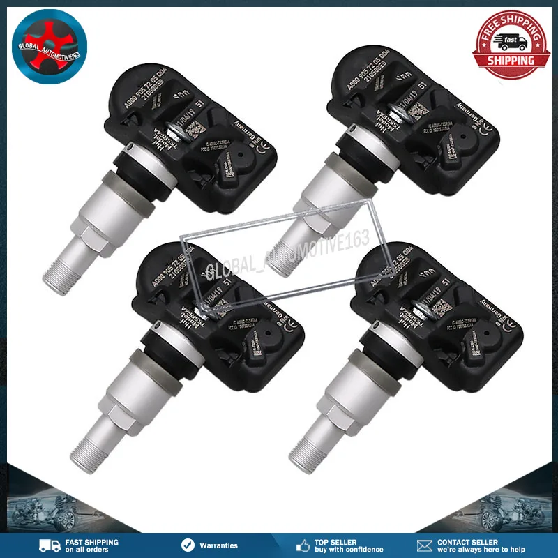 A0009057205 tpms sensor de pressão dos pneus 433mhz para 2019-2020 mercedes benz sprinter 1500 2500