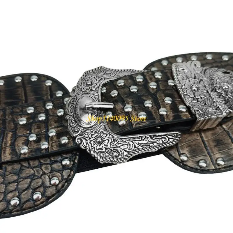 Dxae pu เอว cincher เชนนักเต้นเครื่องแต่งกายเข็มขัดสำหรับชุดเดรสยืดเข็มขัดโซ่สายรัดสำหรับชุดกระโปรงกางเกงยีนส์