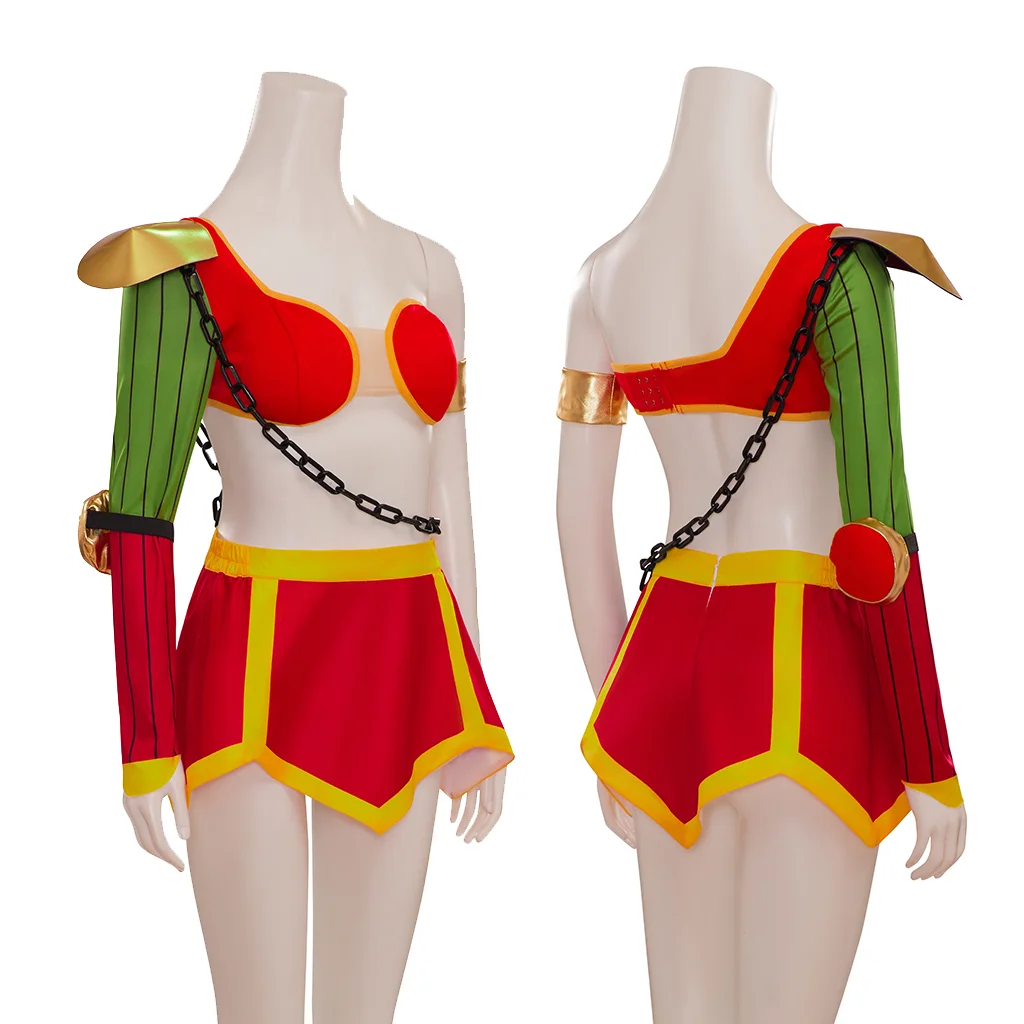 Comic Cosplay Costume Benten Cosplay Costume Sexy Red Suit Halloween Carnival Night Costume