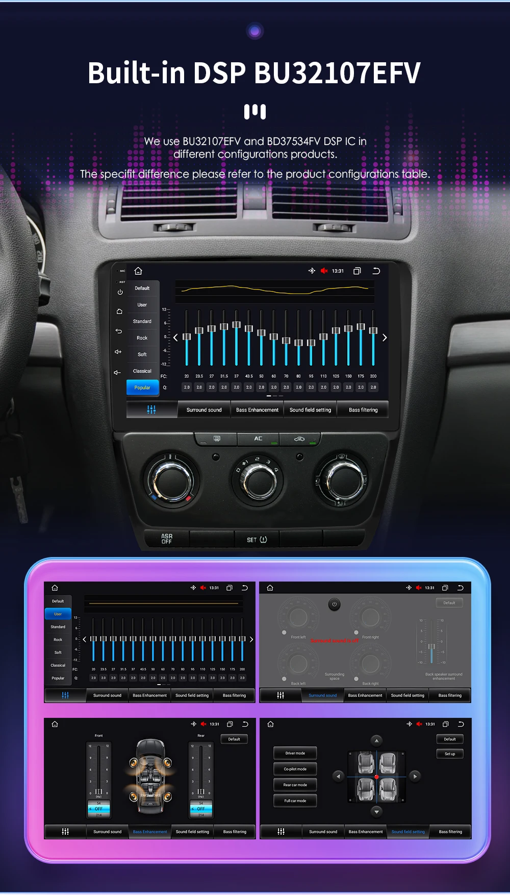 Hizpo 7862 Autoradio für Skoda Octavia 2 2008–2013 GPS Smart Intelligent Systems Autoradio Wireless CarPlay Android Auto WIFI 4G – Detail 14