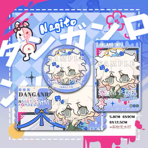 Anime Danganronpa Nagito Komaeda Nanami ChiaKi Hinata Hajime Kokichi Oma Saihara Shuichi Cosplay Cartoon Instant Camera Badge