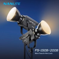 Nanlite FS-150B FS-200B Bi-Color Fill Light 2700-6500K Support Remote Control Spotlight For Video Photography Studio live stream