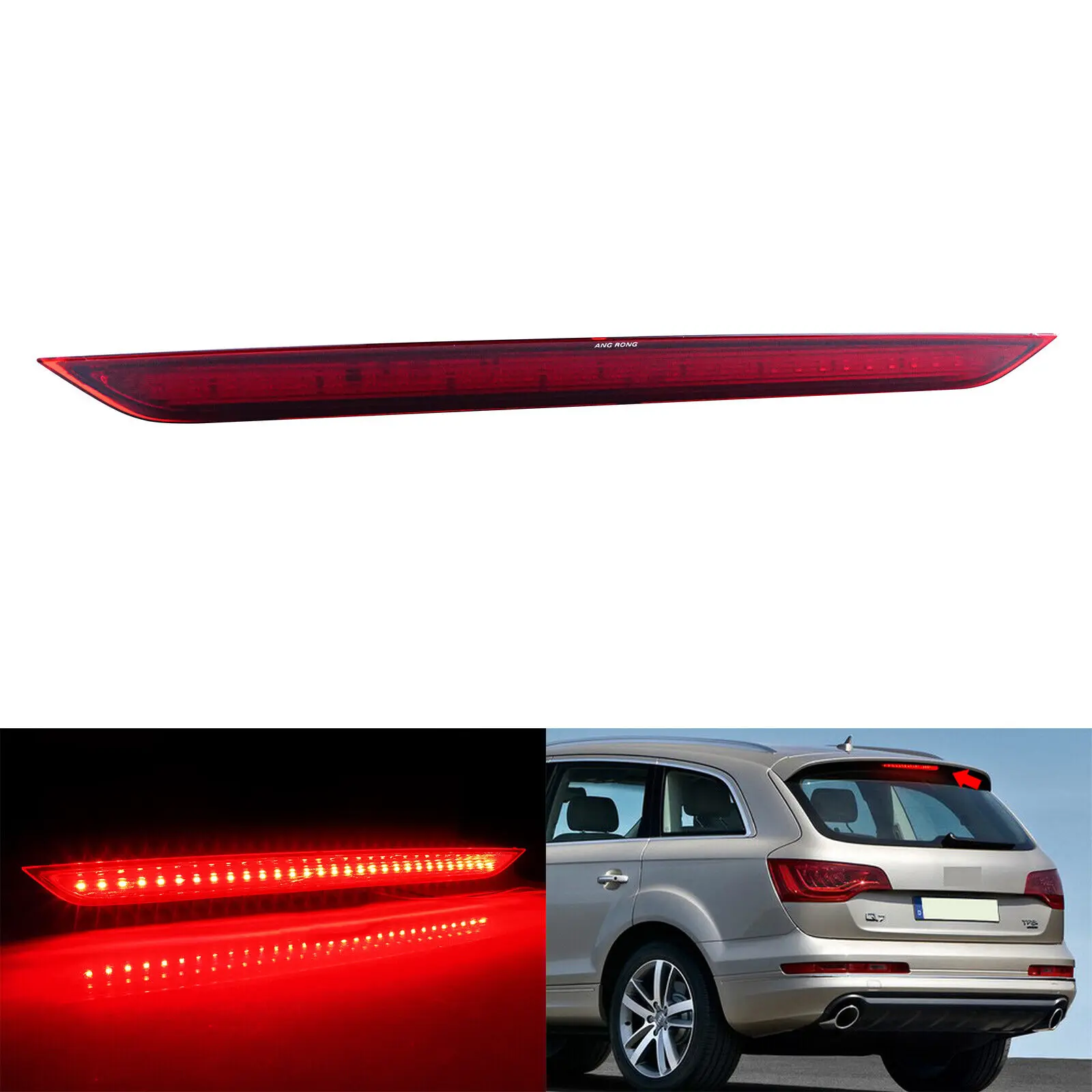 

For 2006-15 Audi Q7 4L Red Rear High Level Third LED Stop Brake Light 4L0945097