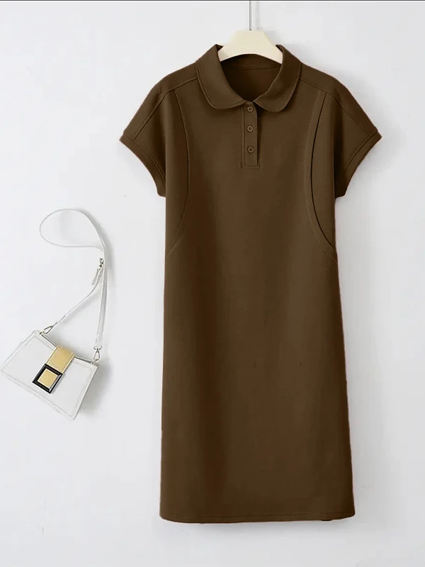 T-shirt décontracté en coton Ne ort Sve Dr pour femme, coupe ample, mi-long, coupe droite, été Dr