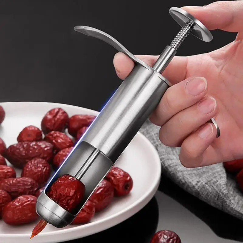 1 Pcs Cherry Olive Pitter Cherry Corer Pitter Tool Cherry Seed Remover Stoner Corer Tool Multi-Function Fruit Pit Remover