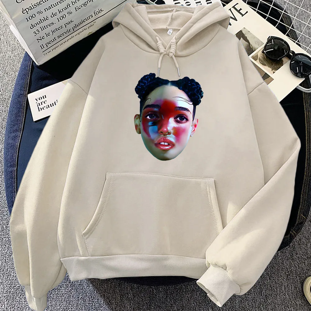 EUSEXUA-Sweats à capuche à col rond pour femmes et hommes, Singer FKA Twigs Graphic PVD, Vêtements pour femmes, Nouveau, 2024