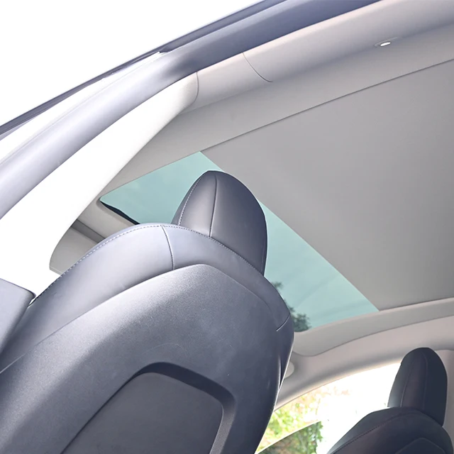Electric Sunshade for  Model Y 2021-2024 New Upgrade Retractable Sun Shades Front Rear Sunroof Skylight