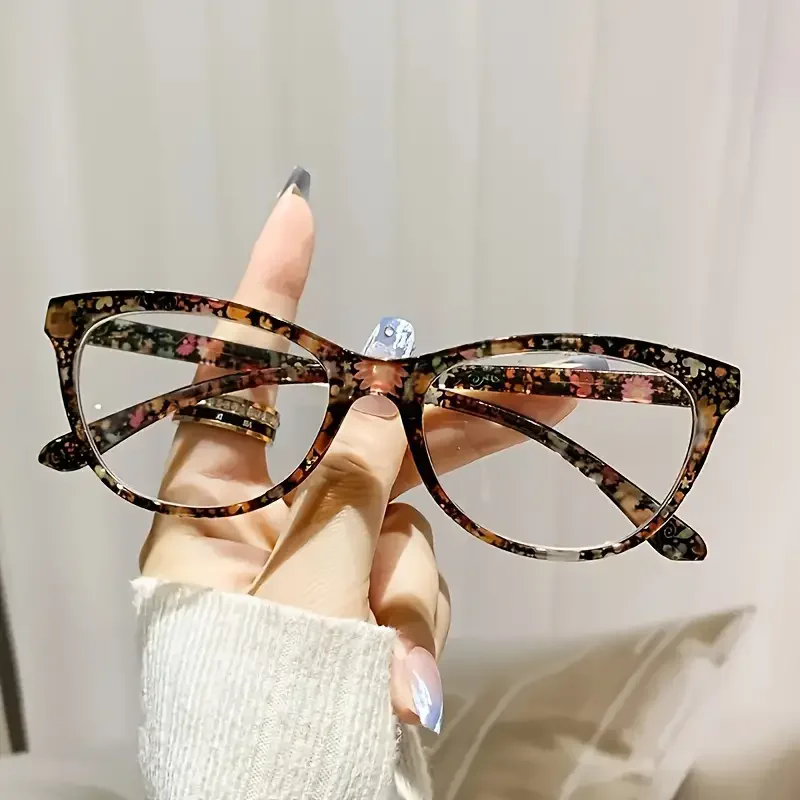 3pcs New Cat Eye Reading Glasses Summer Decoration Anti-blue Light Glasses Fashion Package Flower Glasses