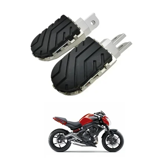 FOR KAWASAKI ER-6N ER-6F ER6N ER6F Motorcycle Accessories Front Footpegs Foot Rest Peg Parts