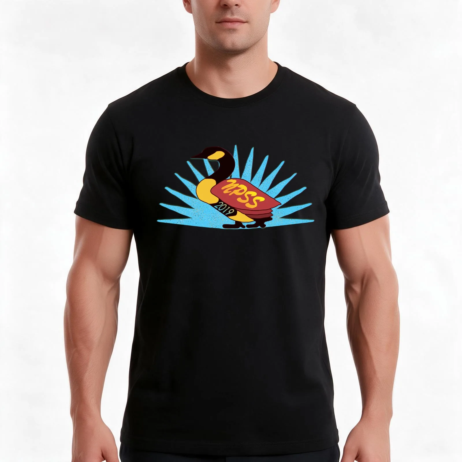 North Peace Geese 2019 T-Shirt, Summer Casual Cotton Tee, Oversized Streetwear Tops, Vintage Graphic Print, Unisex Men Women