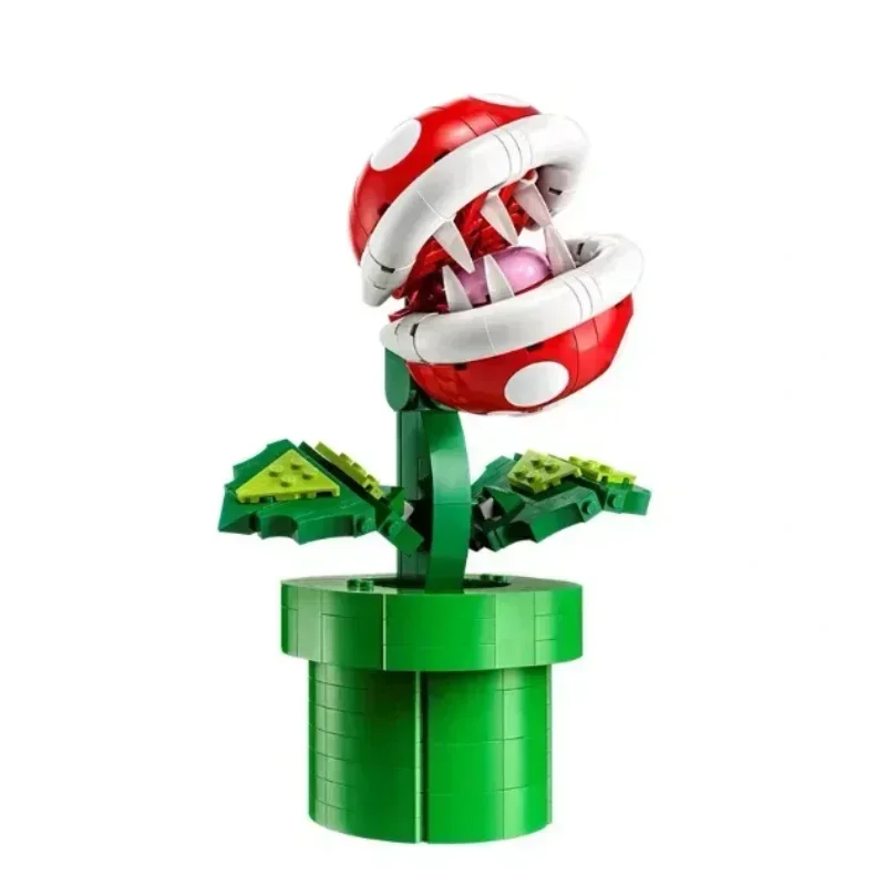 In magazzino 71426 compatibile Piranha Plant Set Building Blocks modello di gioco decorazione della casa assemblaggio giocattolo regalo di natale per bambini