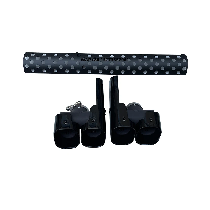 

Stainless Steel Exhaust Pipe with Cover New Muffler Tip Exhaust Tip for LR 2020-2023 Defender