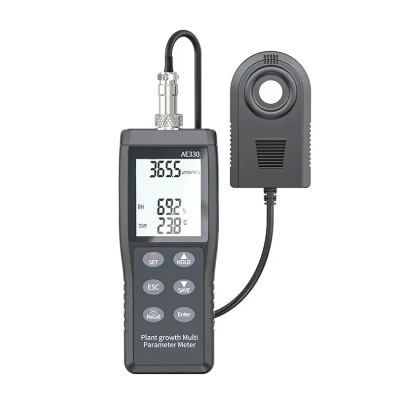 

A34R AE330 For Plant Growth Compatible PPFD Tester PAR Meter Quantum Sensor Full Spectrum High Accuracy 400-700Nm