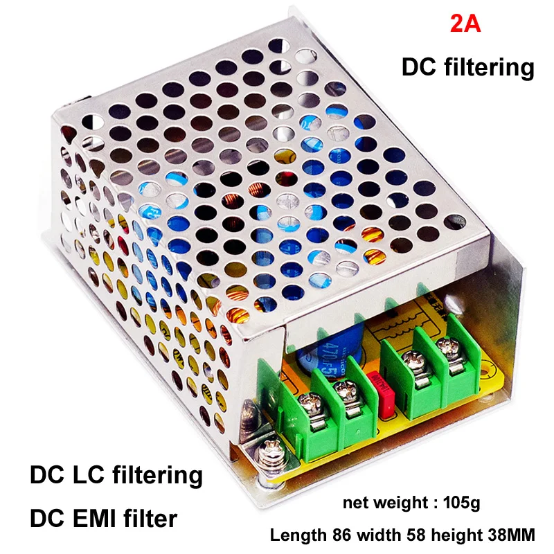 DLHiFi 2A 4A 10A 20A DC LC EMI filtr dolnoprzepustowy EMC Automotive HiFi Audio wysokiej częstotliwości przełączanie zasilania Ripple filtrowanie