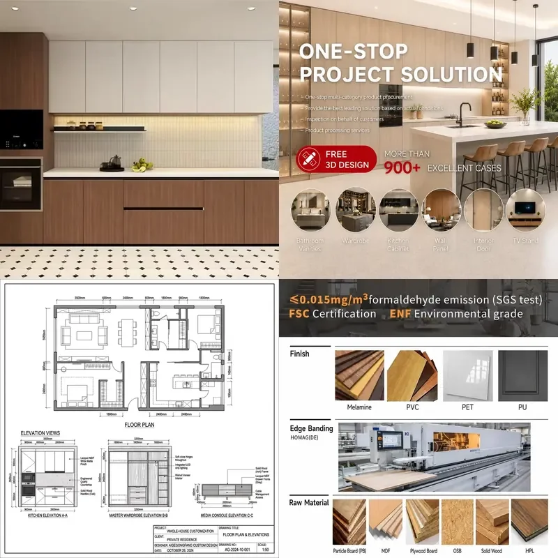 for  Iger Modern Kitchen Cabinets Self-Assemble Custom Lockers Wooden Storage Shelves Melamine Finished Door Panels