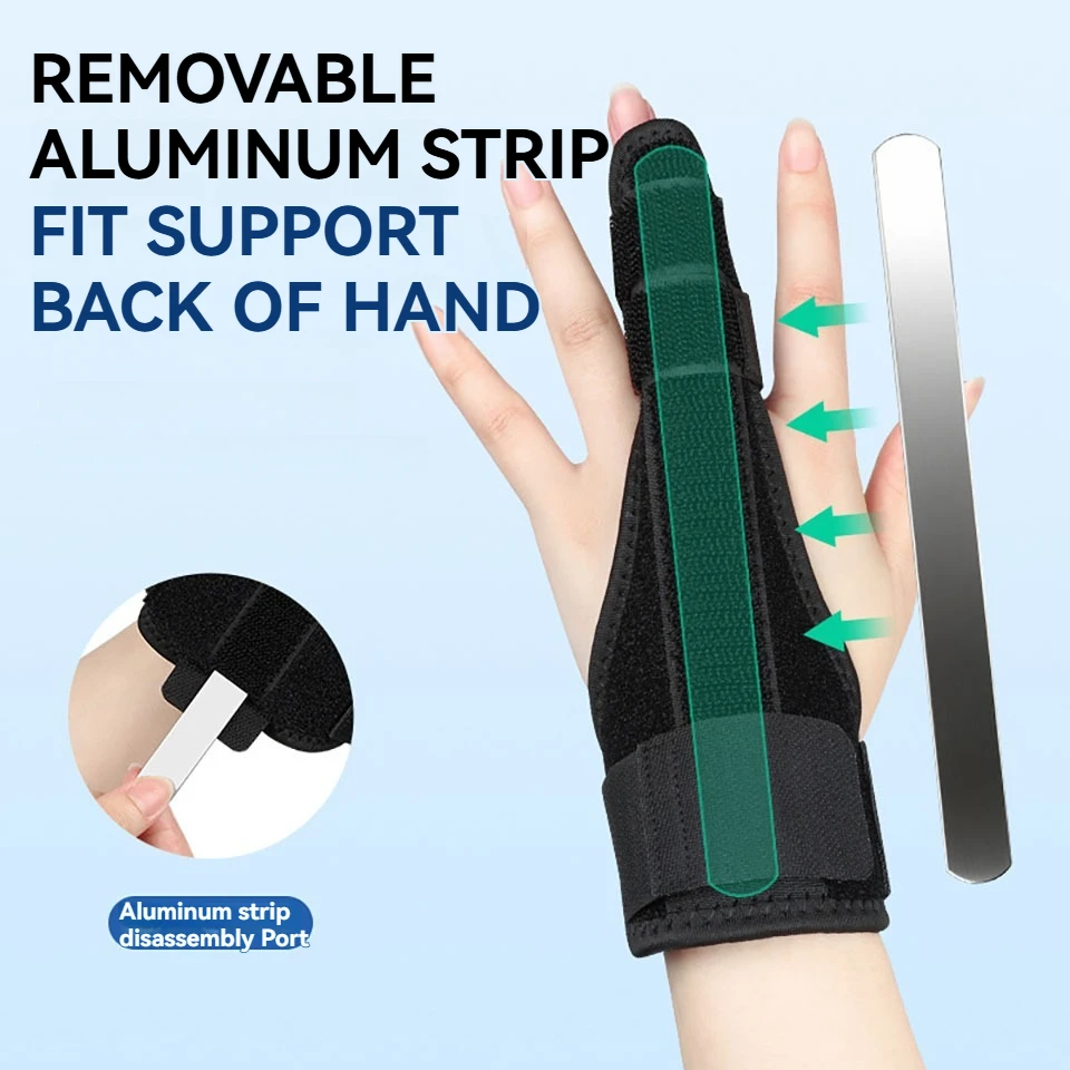 1Pcs Finger Guard Lightweight Comfort Effective And Stable Recovery Multi-Finger Applicable Detachable Aluminum Strip Men Women image 3