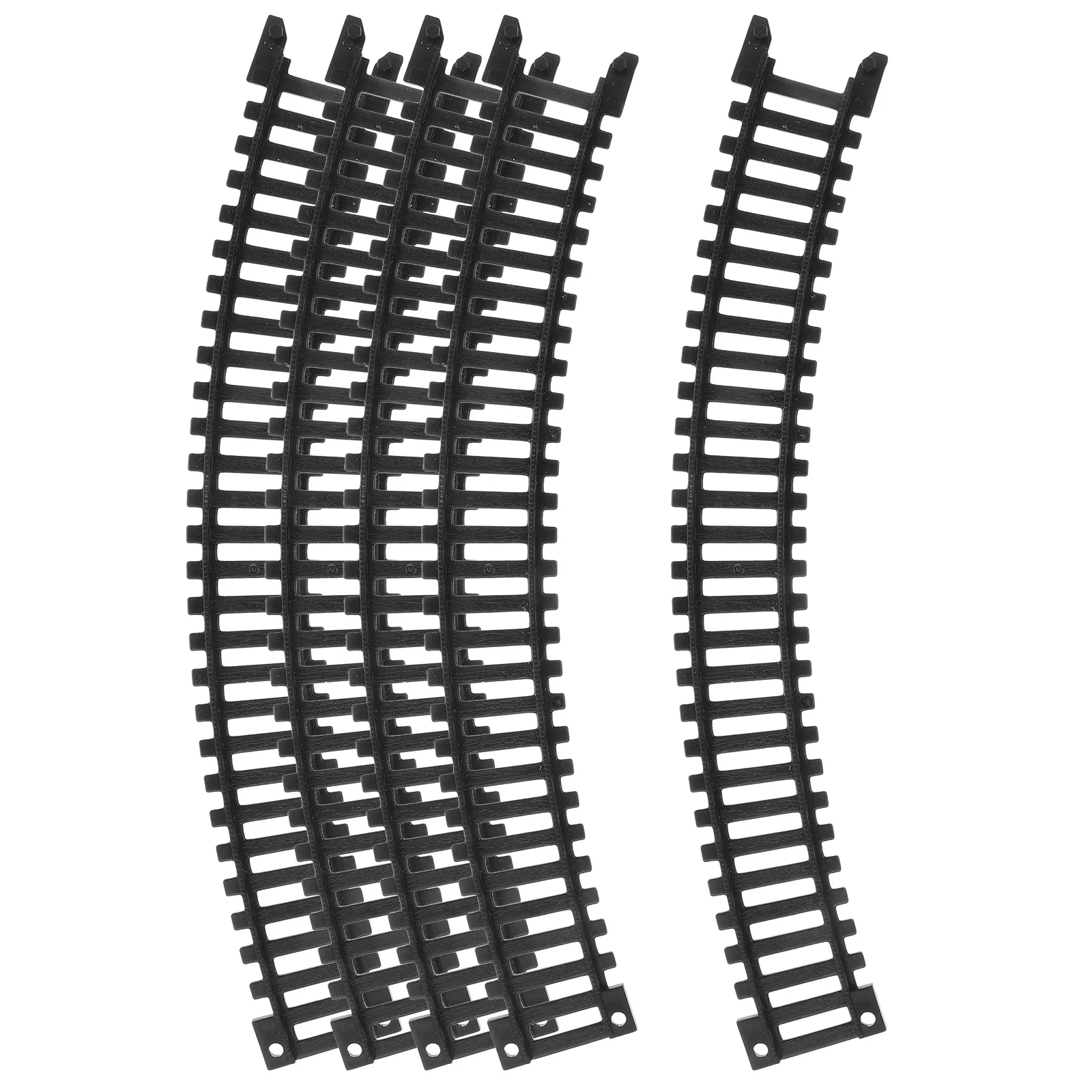 5 個電気ミニ列車トラックプラスチック鉄道レールシステム交換部品子供教育プレイアクセサリー