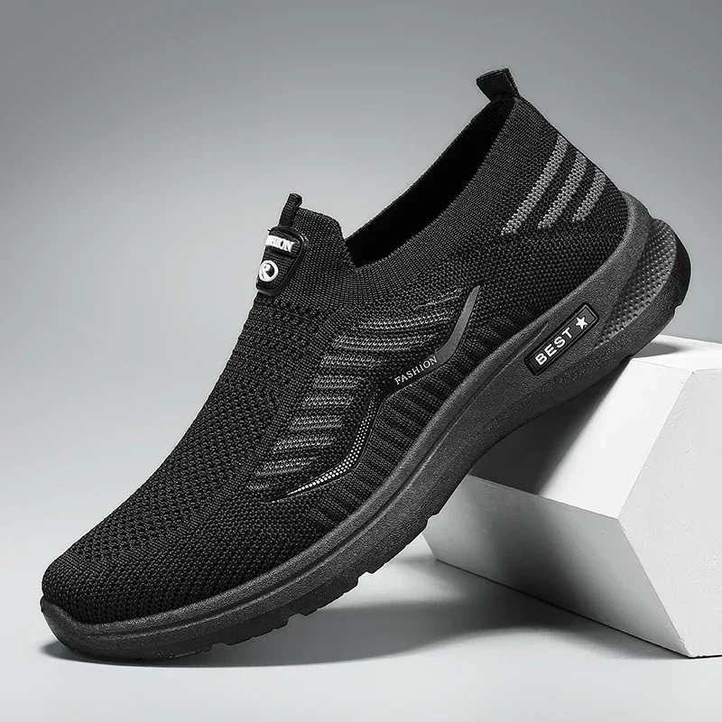 

Men Casual Shoes Breathable Sneakers Mens Lightweight Walking Running Shoes Zapatillas Hombre Slip on Loafers for Couple Size 44
