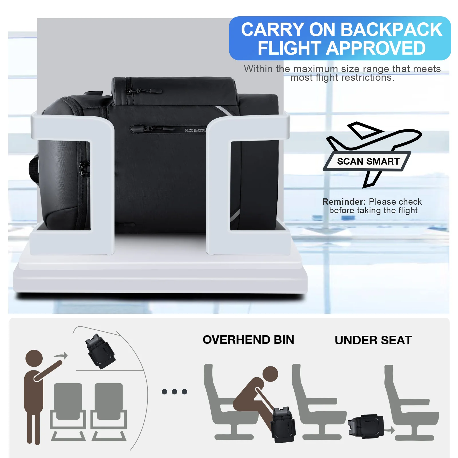 Men\'s Extra Large Travel Backpack for Short Day Trip Outdoor Exercise Bag Waterproof Laptop Backpack Vacuum Compression Backpack