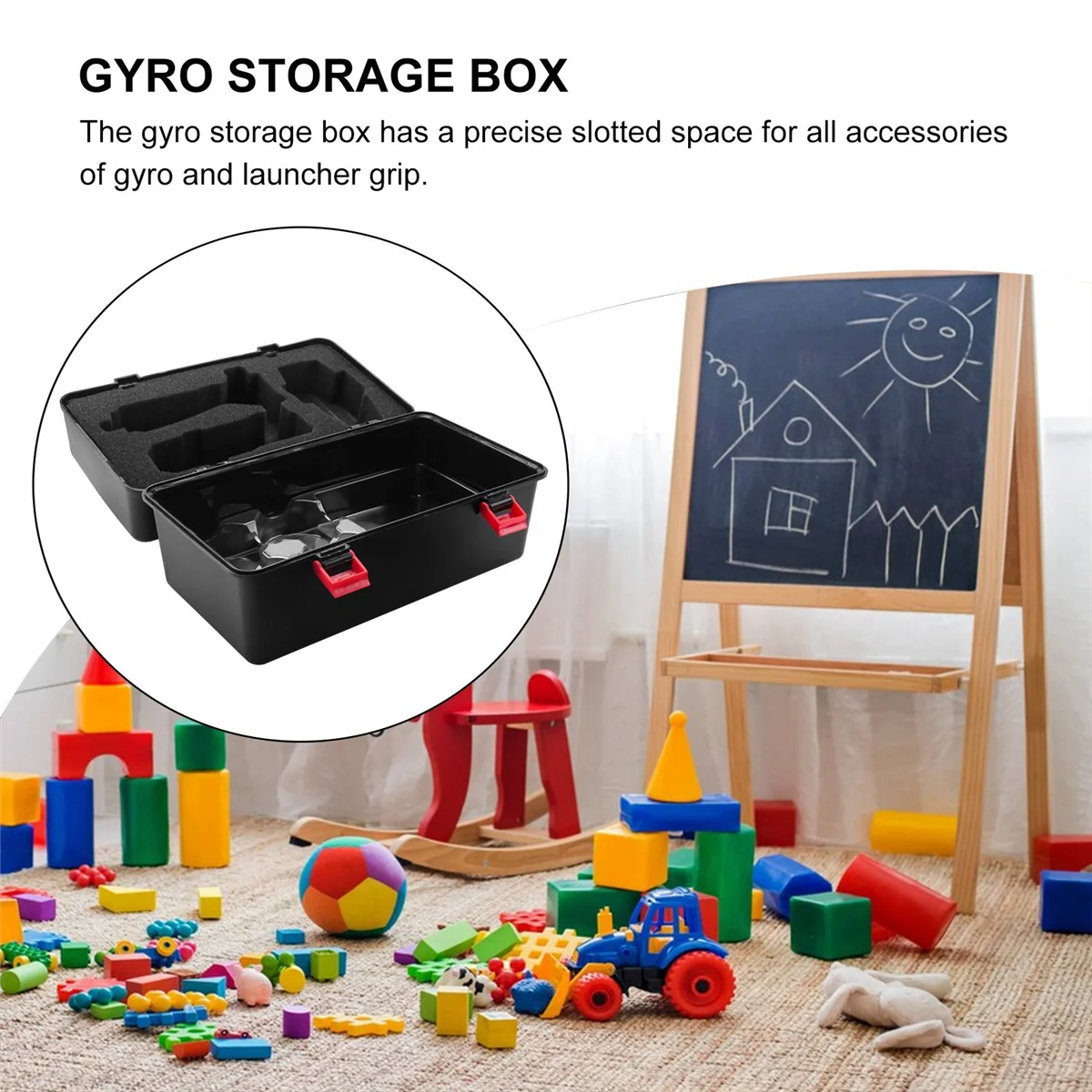 XD168-66 Burst Generation Spinner Toolbox Beyblade Spinner Gerelateerde producten Handopbergdoos Gereedschapskist Zwart