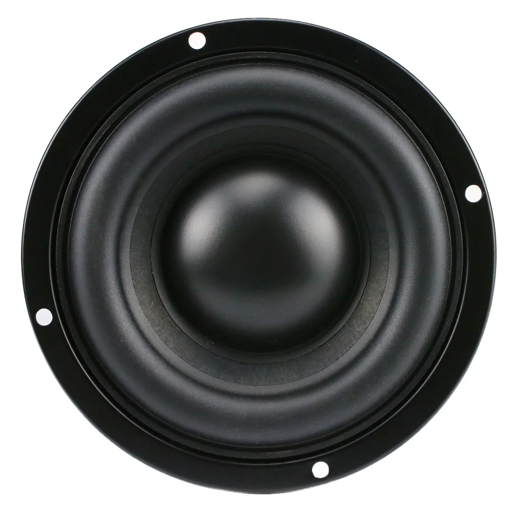 GHXAMP 4 Inch Woofer Subwoofer Speaker Unit 4ohm 40W Polymer Cap Long Stroke Rubber For Computer Multimedia Speaker Upgrade 1PC