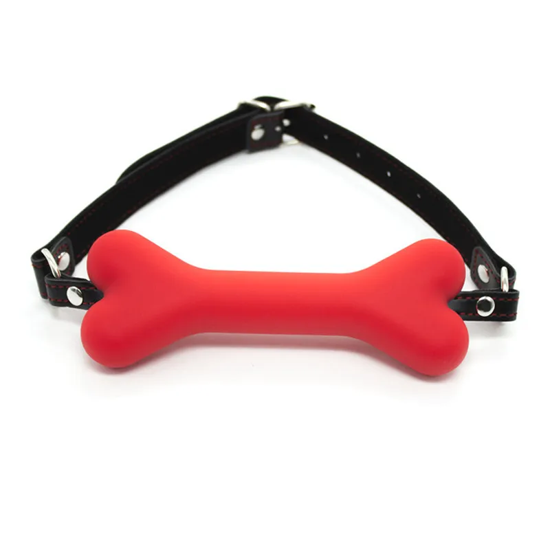 Sexual Harness Dog Bone Mouth Gag BDSM Games Slave Opening Mouth Bite Ball Gag Exotic Accessories Adult Sex Toys For Couples