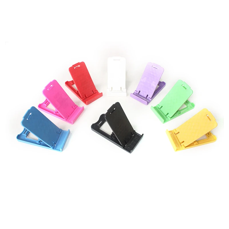 1pc Universal Colorful PT plastic adjustable Folding smart phone holder seat