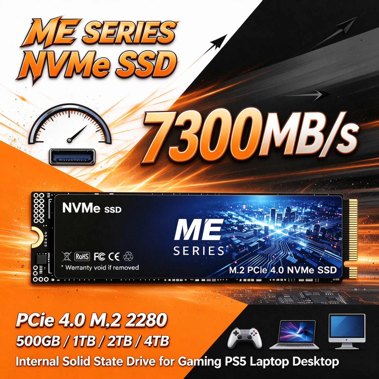 M.2 Nvme 4Tb Pcie 4.0 Ssd - SSD NVMe M.2 PCIe 4.0, velocità
