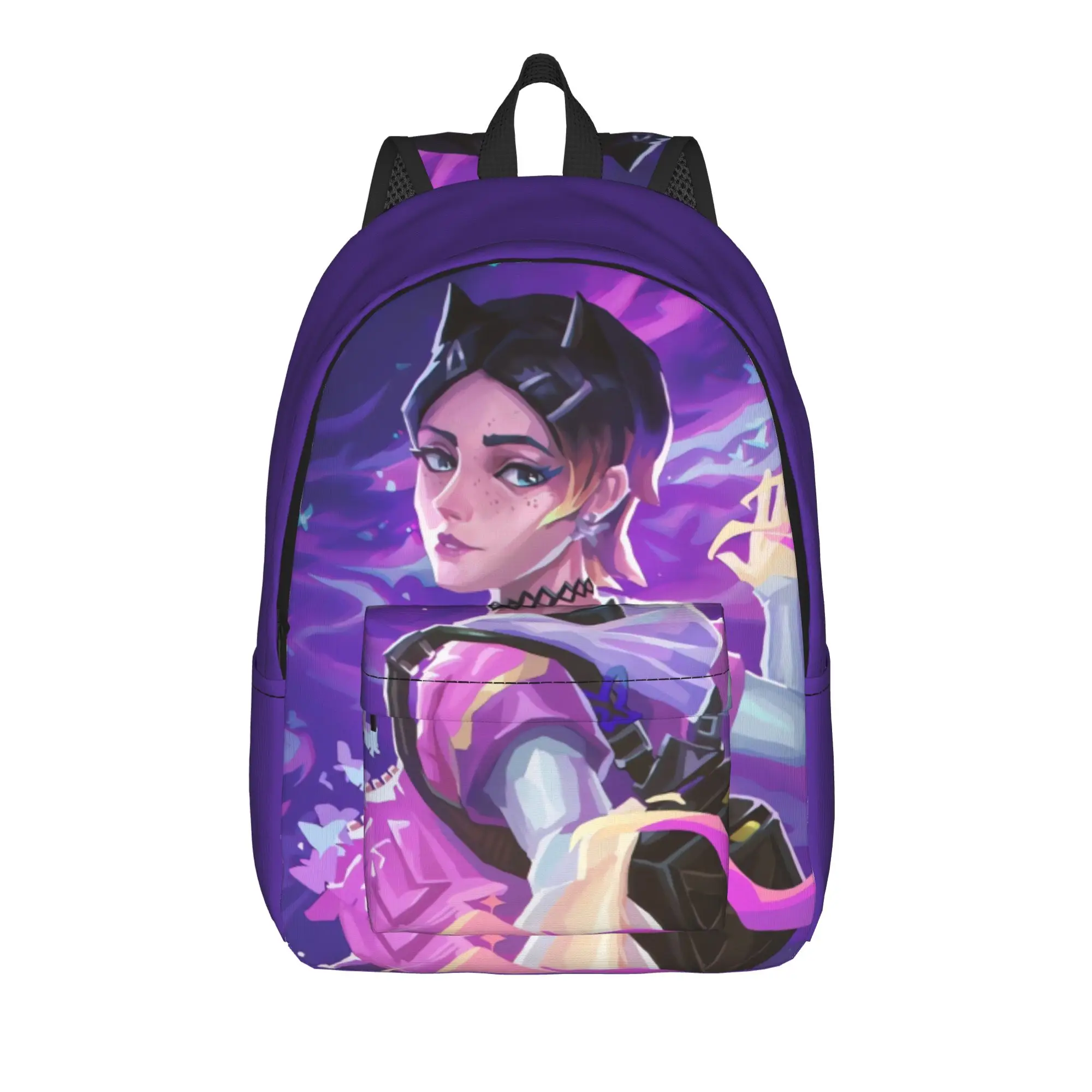 Killjoy Backpack V-Valorant Trekking Backpacks Girl Aesthetic High School Bags Colorful Durable Rucksack