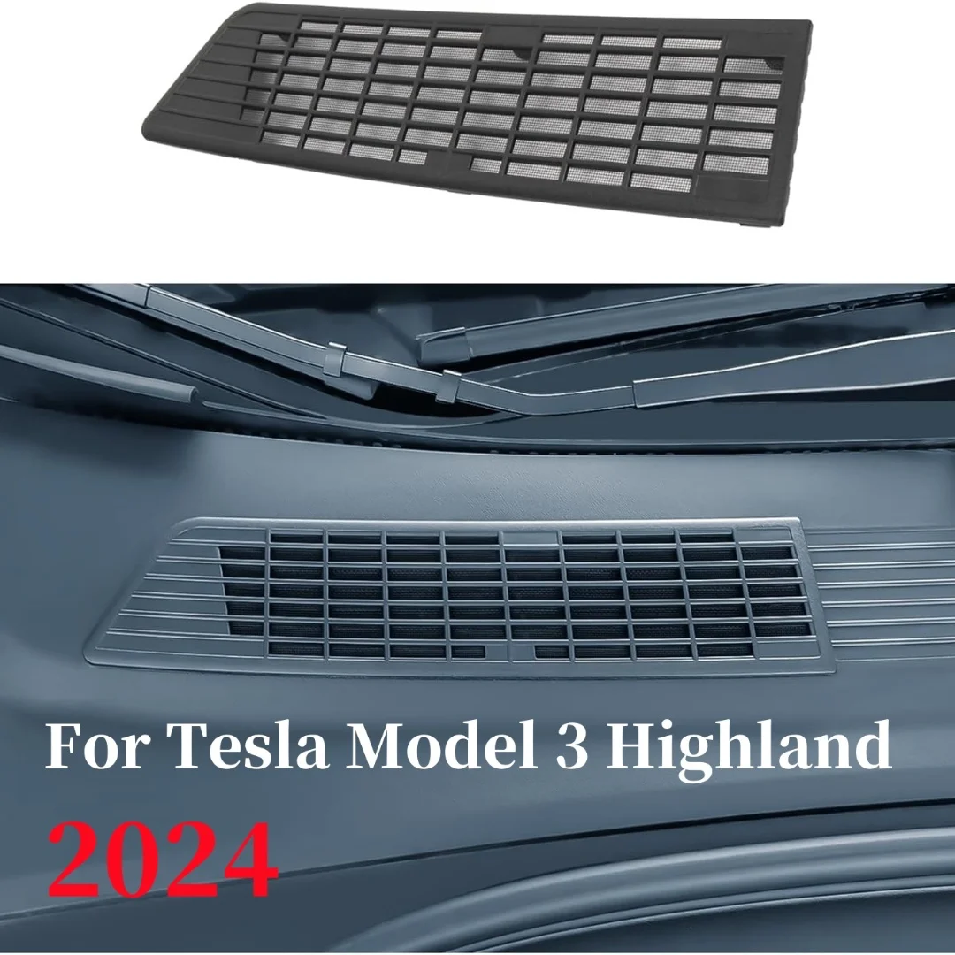 

For 2024 Tesla New Model 3 Highland Air Flow Vent Cover Trim Anti-Blocking Prevention Intake Cover Accessories