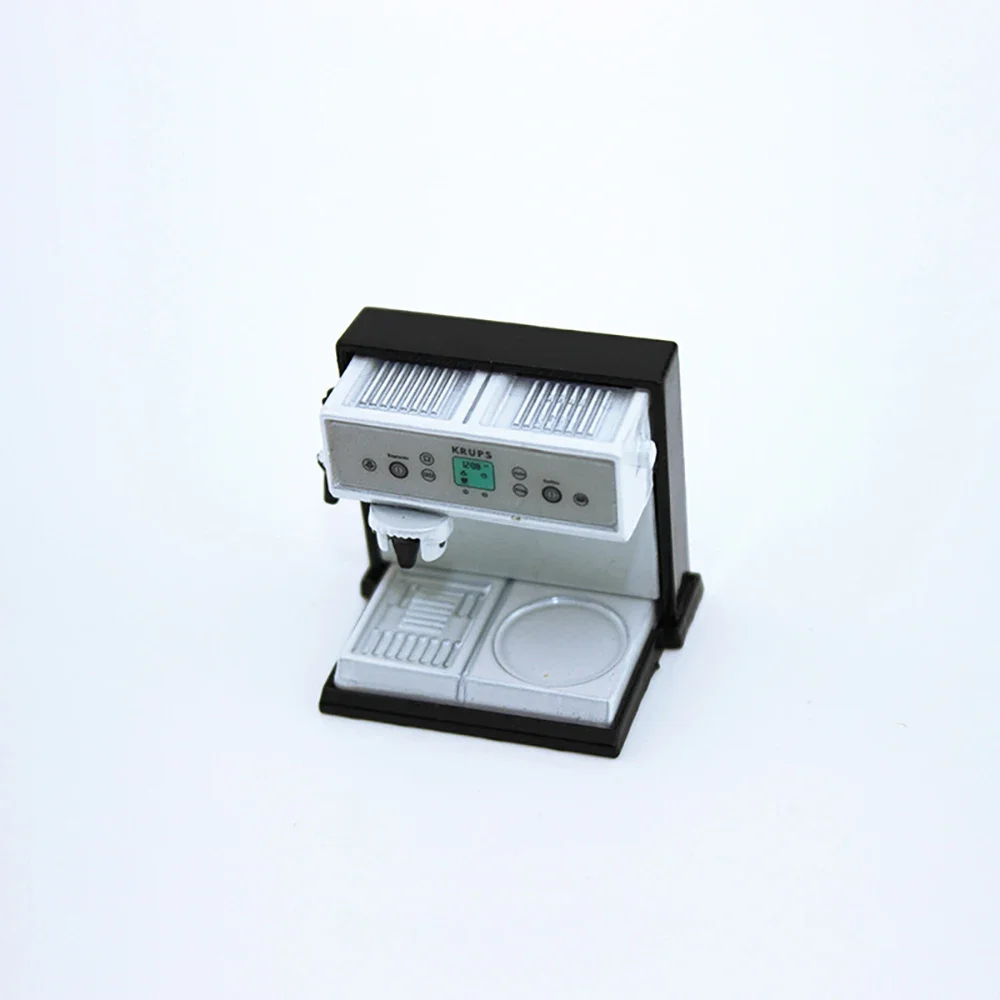 1/12 ドールハウスミニチュアアクセサリーミニ金属コーヒーマシンモデルのおもちゃドールハウスの装飾