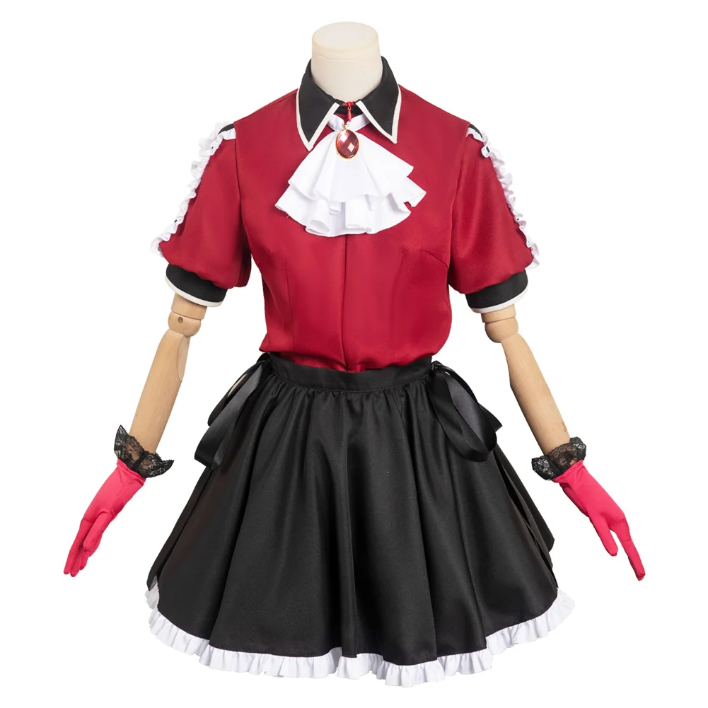 Girls Oshi no Ko Arima Kana Cosplay Skirt Women Anime Idol Performance Stage Costume Wig Hat Sock Headband Outfit Halloween Suit