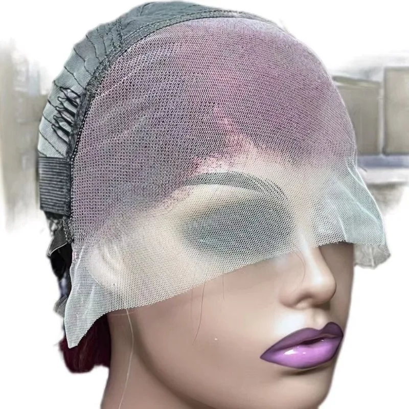 8 Zoll 12A Echthaar 13x4 Lace Frontal Perücke aus Virgin Remy Echthaar, von Ohr zu Ohr, Pixie Cut, kurze, glatte Perücke für den täglichen Gebrauch von Frauen. – Detail 5