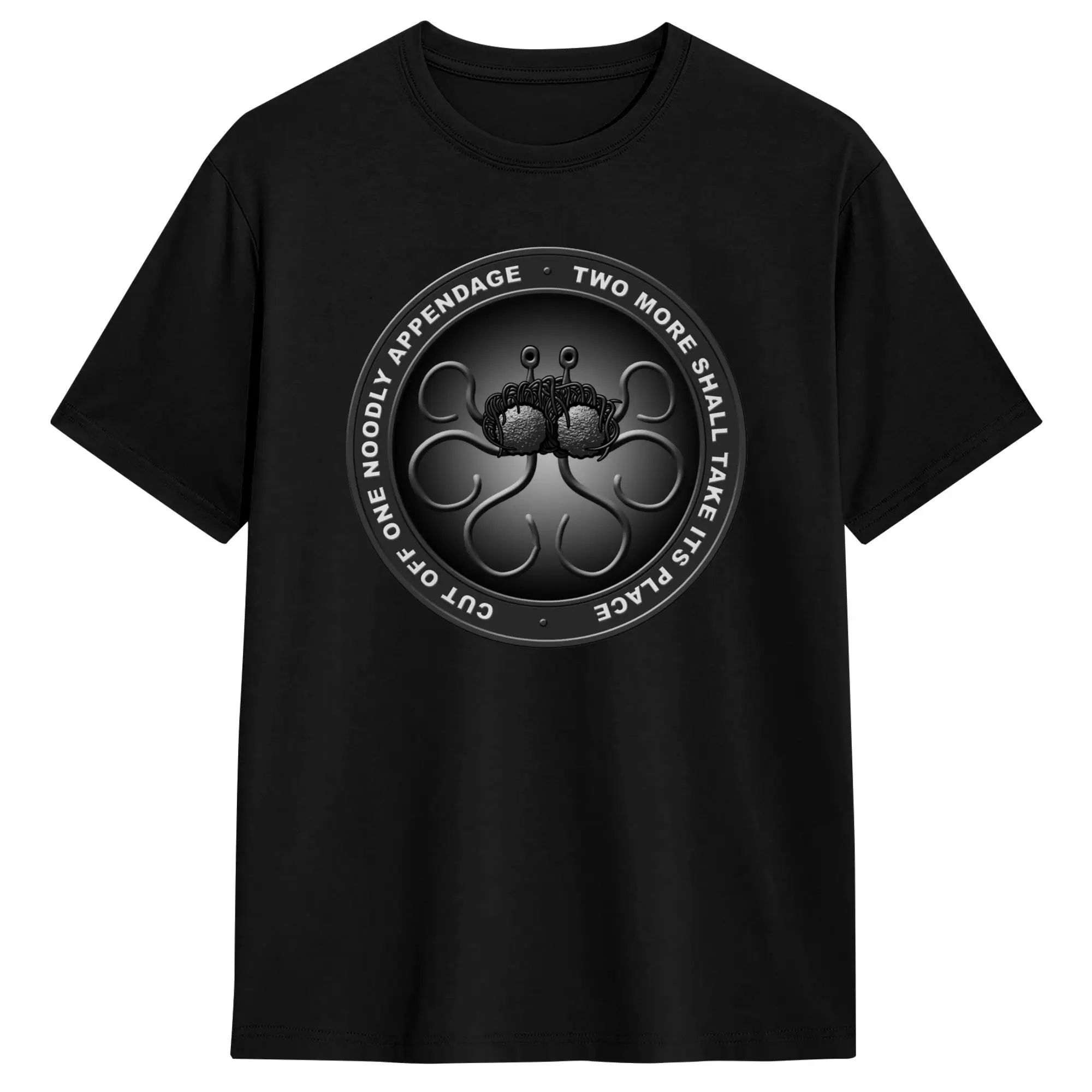 Hydrate T Shirt Men Cotton  Flying Spaghetti Monsterism FSM Religion Church Noodle Monster Round Neck Summer Top Tee