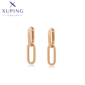 Xuping Perhiasan Hot Sale Sederhana Fashion Pesona Anting-Anting Berlapis Emas Anting-Anting untuk Wanita Gadis Saran dan Fakta Hadiah Kasual X000772917 12 penjualan terbaik perhiasan xuping baja tahan karat - №