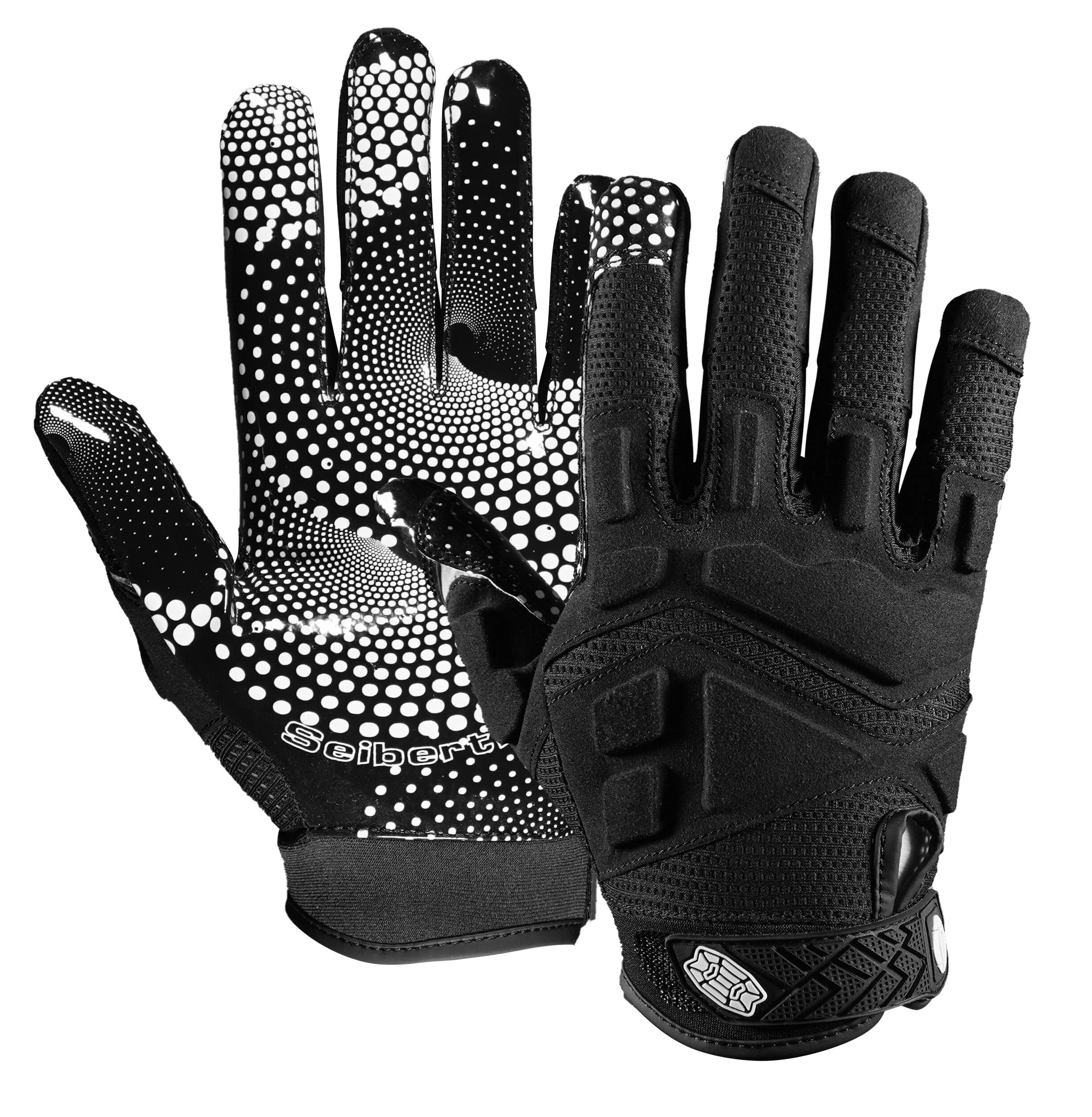 Seibertron-guantes de fútbol para hombre, accesorio con relleno de Gel 2,0 patentado, antiimpacto, ultraadherente, receptor para deportes de fútbol