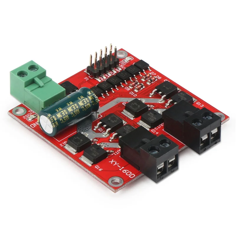 7a 160W Motor Aandrijfmodule 12V 24V Dual Channel Dc Motor Driver Module H Brug L298 Logic Pwm Drive Control Optocoupler