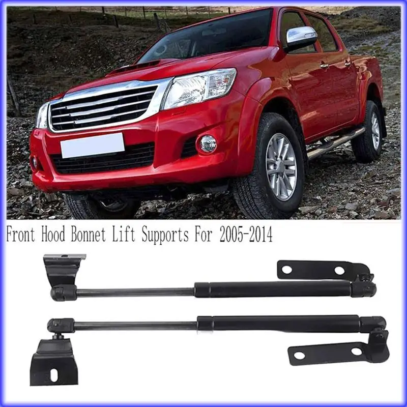 A82E-Front Hood Bonnet Lift Supports Gas Strut Rod Arm Strut Spring Struts For Toyota Hilux Fortuner 2005 - 2014 - Image 4