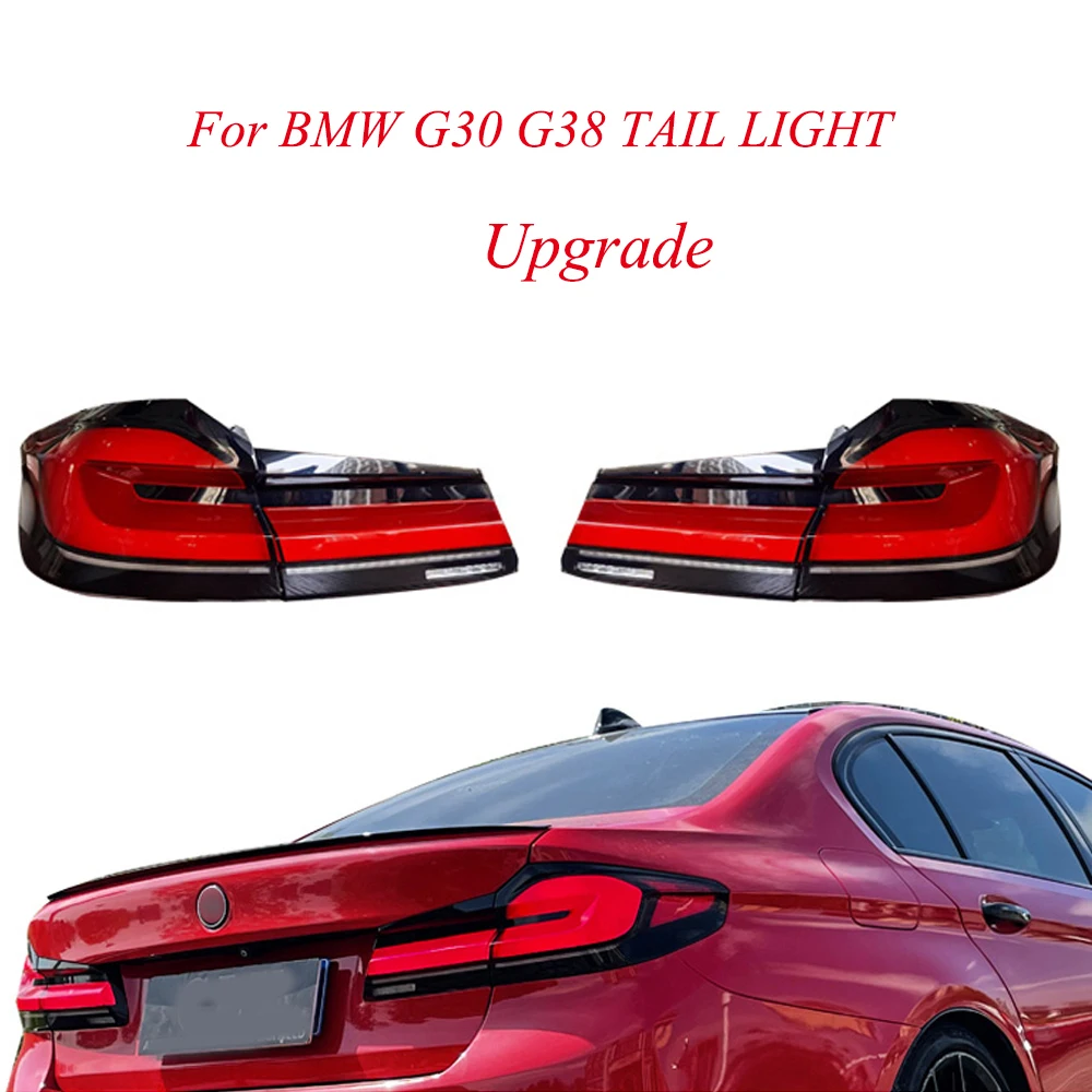 4pcs Sequential LED Stop Brake Tail Light For BMW 5 Series G30 2018 2019 2020